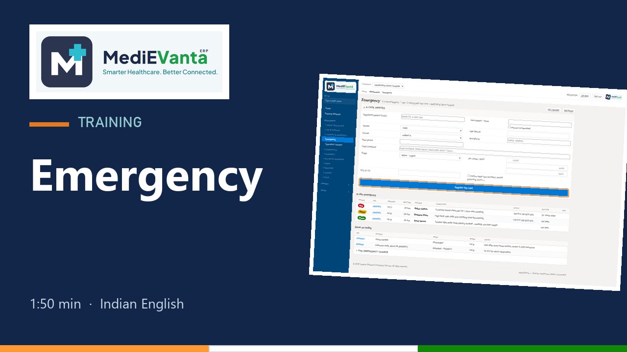 Mediekalp training: Emergency
